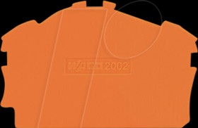 2002-6392 End and intermediate plate, thickness 0.8 mm, orange