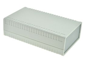 Obudowa; pulpitowa; do przyrządów; G761; ABS; 158mm; 95mm; 47mm; jasnoszary; zaślepki ciemnoszare ABS; Gainta; RoHS