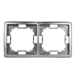Ramka podwójna inox BMR2/21 Kontakt-Simon Basic