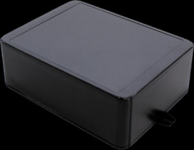 ABS enclosure, (L x W x H) 200 x 150 x 70 mm, black (RAL 9005), IP54, RL6655-FBK