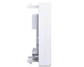 Simon Connect Płytka K45 gniazda teleinformatycznego pojedynczego RJ płaska czysta biel K076/9