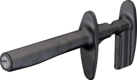 Alligator clip, black, thread M5, L 170 mm, CAT IV, socket 4 mm, 66.9447-21