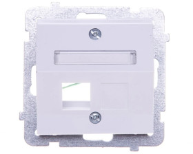 SONATA Obudowa gniazda komputerowego pojedynczego skośna biała GPK-1RS/p/00