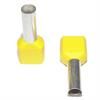 Końcówka tulejkowa podwójna izolowana żółta 2x6 HL09066 100szt