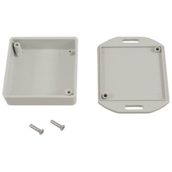 Hammond 1551TFLGY Miniature Plastic Enclosure - Flanged 60 x 60 x 20 Grey