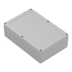 ZP210.140.60JpH TM PC - Obudowa hermetyczna ZP210.140.60 jasny dół - bezbarwna góra z uszczelką i tulejkami mosiężnymi PC