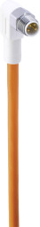 Przewód przyłączeniowy Belden WRSMWV 3-520/2M 934732001-10, złącze męskie M8, kątowe, 1 szt.