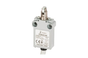 Wyłącznik krańcowy 1R 1Z wolnoprzełączający popychacz metalowy z rolką stalową prostopadłą Ø12 PEM2G14X A37-B85X