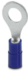 Insulated ring cable lug, 1.5-2.5 mm², AWG 16 to 14, 6.5 mm, M6, blue, 3240025