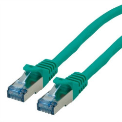 ROLINE Patch Cord Cat.6A S/FTP (PiMF), Component Level, LSOH, zielony, 0,3 m