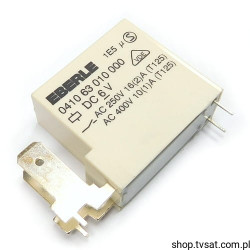 041063010000 Relay Coil=6VDC 16A R=80 Ohm NO THT EBERLE
