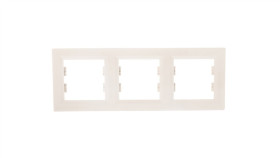 Asfora Ramka Potrójna Pozioma Kremowa Eph5800323