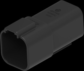 Pin housing, 6 pole, for DEUTSCH DT series, DT04-6P-E004