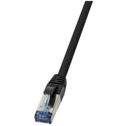 LogiLink CQ6025S Network Cable Black 0.50m Halogen-free Braided S/FTP