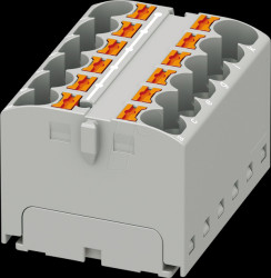 3273812 PTFIX distributor block, 12X4, grey