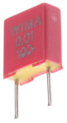 Kondensator foliowy 10nF 63 V ac, 100 V dc WIMA Poliester rozstaw: 5mm THT ±20