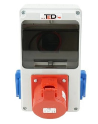 Rozdzielnica budowlana Mak 32A/5P + 2Gs 230V 02.054