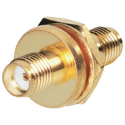 BKL 0409093 SMA Adaptor SMA Female - SMA Female Panel 50 Ohm Gold-plated 8.1mm &#xD8;
