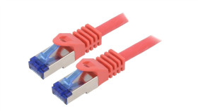 C6a064s Patch Cord S/Ftp 6A Linka Cu Lszh Czerwony 3M 26Awg -20...75C