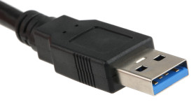 Kabel USB Złącze A USB A Złącze B USB A dł. 1.8m Przewód przedłużający USB USB 3.0 kolor: Czarny