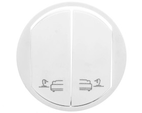 CELIANE Klawisz podwójny /światło/ biały 068191