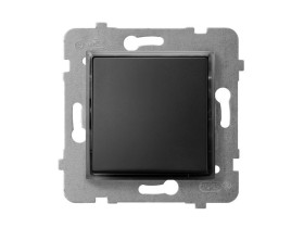 ARIA Wyłącznik kontrolny z podświetleniem pomarańczowym czarny metalik ŁP-12US/m/33 OSPEL