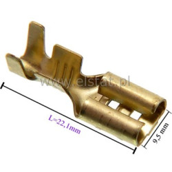 Konektor GN ( nasuwka) mosiądz 9,5mm