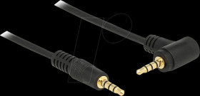 84740 3.5-mm 4-pin plug/angled plug jack, 2.0 m, black