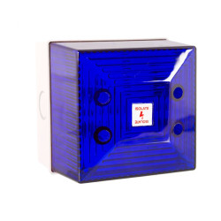 Sygnalizator 230 V AC Migające Niebieski Montaż ścienny Ksenon