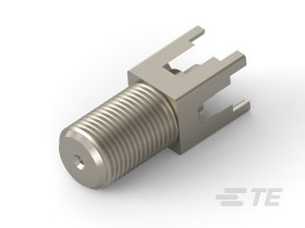 Złącze koncentryczne Montaż na płytce Żeński typ złącza Złącze F Przepust