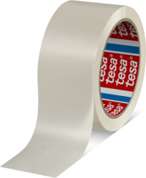 Packaging tape, 50 x 0.049 mm, PVC film, white, 66 m, 04120-00022-00