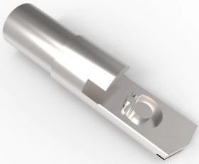 Uninsulated flat plug sleeve, 203 mm², AWG 6.7, brass, 53434-1