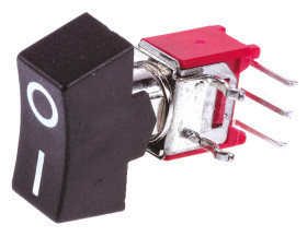 Przełącznik kołyskowy Wł.-(wł.) Nie 3 A SPDT Czarny RS PRO