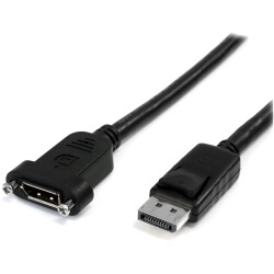 StarTech.com DPPNLFM3PW StarTech.com 3ft (1m) Panel Mount DisplayPort