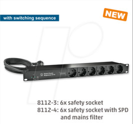 8112-4 Expert Bypass Sequencer, 6x Safety Socket
