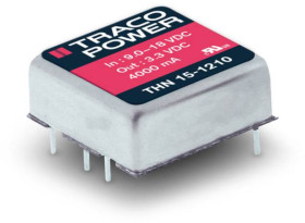 TracoPower THN 15-1215 Przetwornica DC/DC, do PCB 12 V/DC 24 V/DC 625 mA 15 W Ilość wyjść: 1 x Content 1 szt.