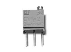 Potencjometr dostrojczy 100kΩ THT 0.25 W @ 85 °C 12 -zwoje Regulacja górna 1,78 mm (metalowa śruba regulacyjna)