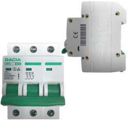 Bezpiecznik Włącznik Nadprądowy Nadmiarowo Prądowy B 3P 16A 6kA 3Faz Gacia
