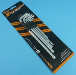KLUCZE IMBUSOWE 9-SZT 1,5-10 TORX DUŻE
