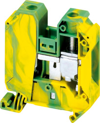 Ground terminal, 2 pole, 1.5-50 mm², clamping points: 2, green/yellow, screw connection, 125 A, NSYTRV352PE