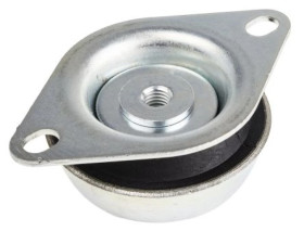 Mocowanie antywibracyjne, M12, Ø 130mm, H 3mm, 290, materiał: Guma naturalna 45 Shore A, RS PRO