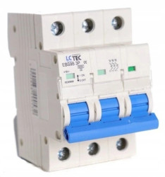 Wyłącznik nadprądowy 3P C 63A 6kA AC LC-Tec