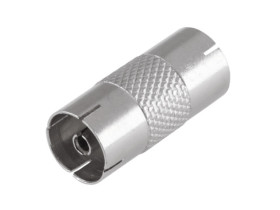 Łącznik antenowy gniazdo podwójne metalowy