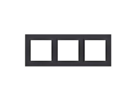 SIMON 10 Ramka 3 potrójna czarny mat CR3/49 KONTAKT SIMON