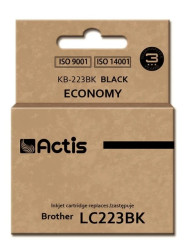 Tusz ACTIS KB-223Bk (zamiennik Brother LC223BK Standard 16 ml czarny)