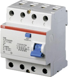 Residual current circuit breaker, 4 pole, 40 A, 30 mA, type A, 230 V, 2CSF204101R1400