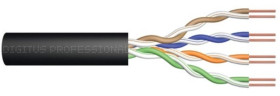 Kabel teleinformatyczny U/UTP kat.5e PE zewnętrzny suchy czarny Fca DK-1511-V-5-OD /500m/
