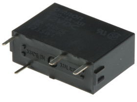 Przekaźnik mocy 12V dc SPST Omron, montaż PCB 720Ω Otwór przezierny
