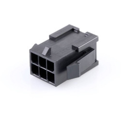 Molex 430200600 Micro-fit 3.0 Plug Housing 6 Pin 3mm Spacing Black