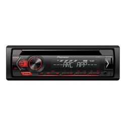 Radio samoch.PIONEERDEH-S120UB CD+USB RED czerwone